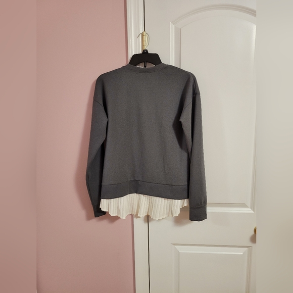 NWT Womens MPG Sport Serene Luxe Pullover Tunic Gray White -S- Sporty, Workout - Picture 3 of 3